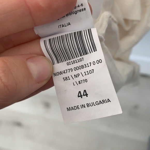 120% Lino Linen Esterino Dress Linen Maxi balloon sleeves bohemian romantic - Picture 8 of 14